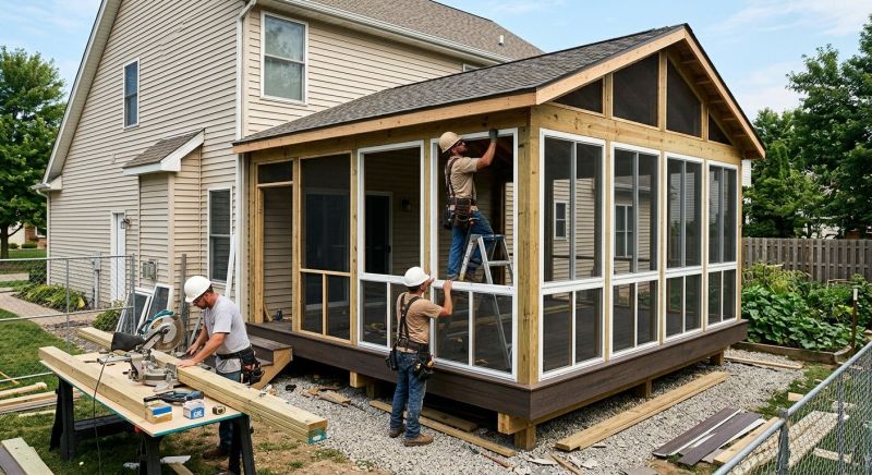 Deck Enclosure Installation in Asheville, NC