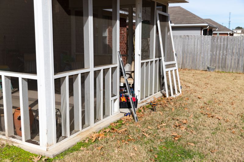 Screened Porch Under Construction